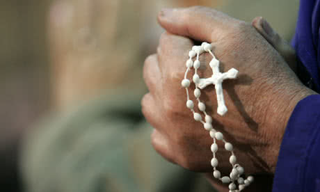 Praying Hands with Rosary